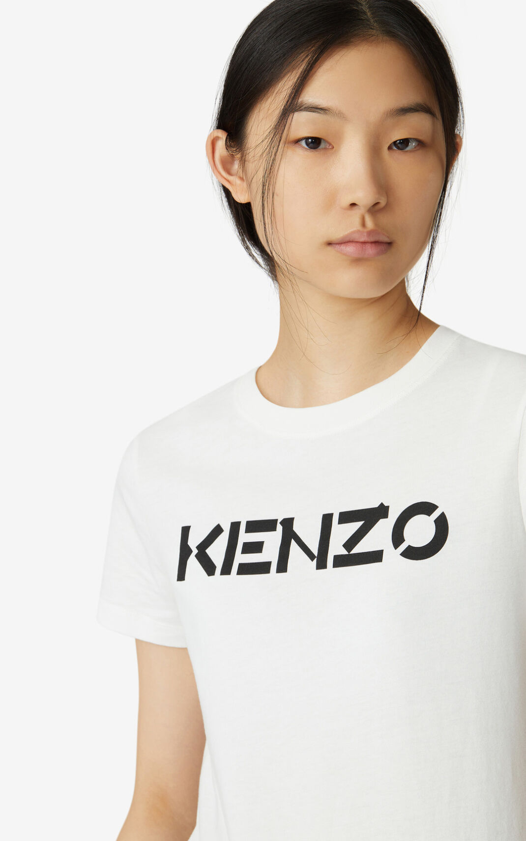 Kenzo Logo T Shirt Dam | 62915-JVZA